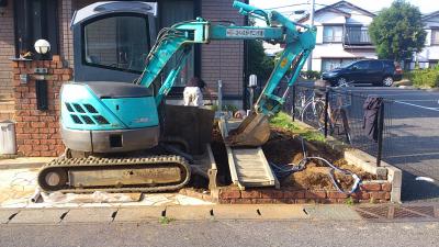 ユンボ 外構 ユンボ 外構