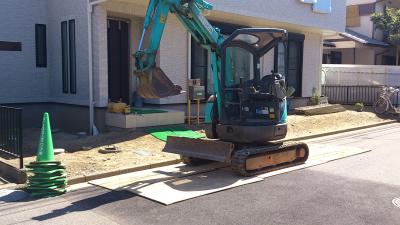 ユンボ 外構 ユンボ 外構