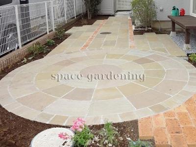 庭 テラス サークルストーン 庭 テラス サークルストーン