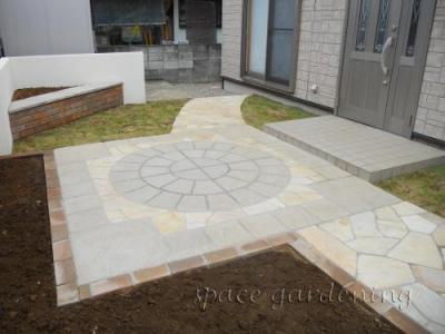 テラス コンクリート平板 サークル テラス コンクリート平板 サークル