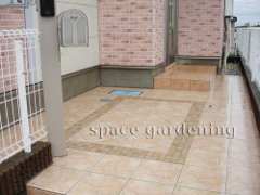 玄関ポーチ タイル リフォーム後 玄関ポーチ タイル リフォーム後