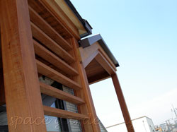 庭 目隠しフェンス 木製 ウリン材 ルーバー 庭 目隠しフェンス 木製 ウリン材 ルーバー