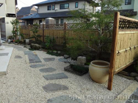 アプローチ 飛び石 化粧砂利 野田市 アプローチ 飛び石 化粧砂利 野田市