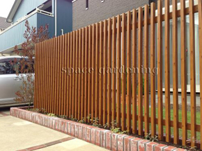 目隠し フェンス タカショー 千本格子 船橋市 目隠し フェンス タカショー 千本格子 船橋市