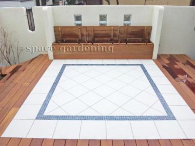 庭 ベンチ 木製 収納 さいたま リフォーム工事 庭 ベンチ 木製 収納 さいたま リフォーム工事