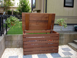 収納 木製 ウリン材 収納 木製 ウリン材