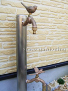 立水栓 ステンレス アニマル蛇口 立水栓 ステンレス アニマル蛇口