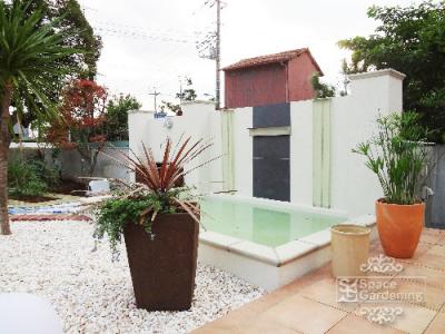 リゾート 庭 壁泉 池 八潮市 リゾート 庭 壁泉 池 八潮市