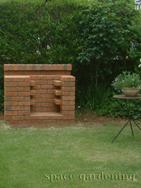 庭 レンガ製 バーベキュー台 庭 レンガ製 バーベキュー台