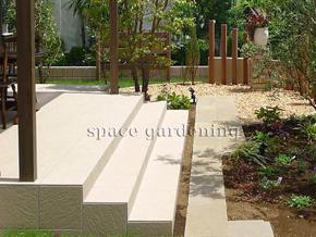 庭 テラス タイル ステップ 庭 テラス タイル ステップ