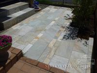 テラス 石貼り ユーロハウス レモンクォーツ 方形 テラス 石貼り ユーロハウス レモンクォーツ 方形