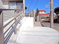 アプローチ コンクリート刷毛引き仕上げ アプローチ コンクリート刷毛引き仕上げ