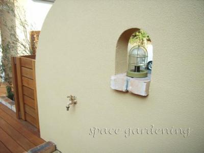 目隠し 塗り壁 飾り窓 マリンランプ 目隠し 塗り壁 飾り窓 マリンランプ