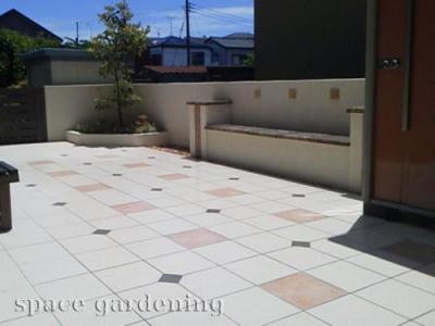 庭 タイルテラス リフォーム 庭 タイルテラス リフォーム