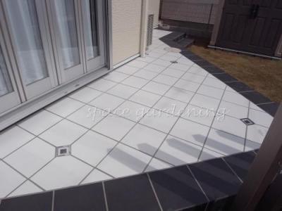 庭 タイルテラス リフォーム 庭 タイルテラス リフォーム