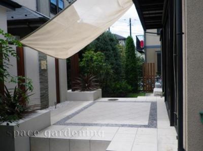 庭 タイルデッキ 松戸市 庭 タイルデッキ 松戸市