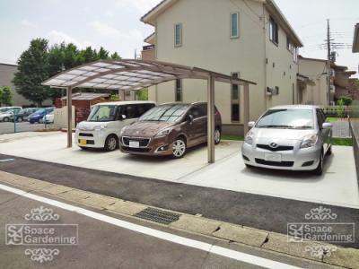 駐車場 コンクリート 3台 駐車場 コンクリート 3台