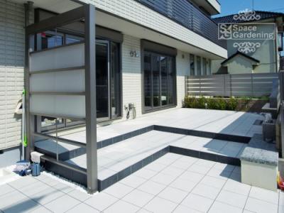 庭 タイル テラス 庭 タイル テラス