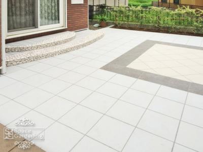 庭 シンプル タイルテラス 八千代市 庭 シンプル タイルテラス 八千代市