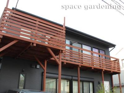 バルコニー ウッドフェンス ウリン材 バルコニー ウッドフェンス ウリン材