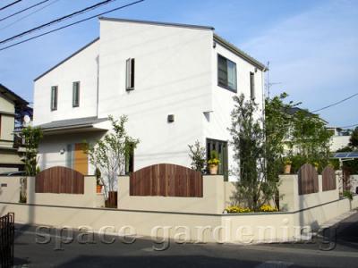 クローズ外構 角地 クローズ外構 角地