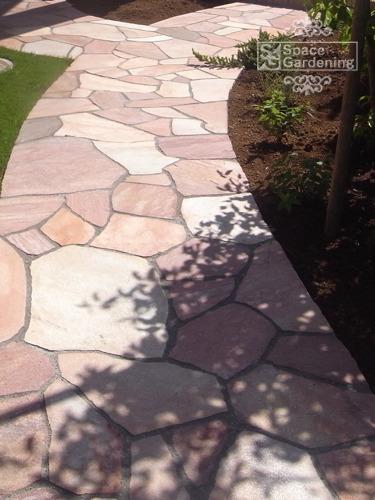 アプローチ 石貼り パラストーン 乱形 アプローチ 石貼り パラストーン 乱形