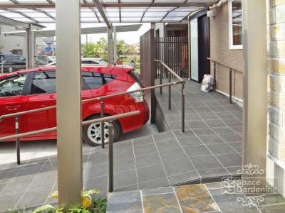 アプローチ スロープ タイル LIXIL 陶墨染 アプローチ スロープ タイル LIXIL 陶墨染