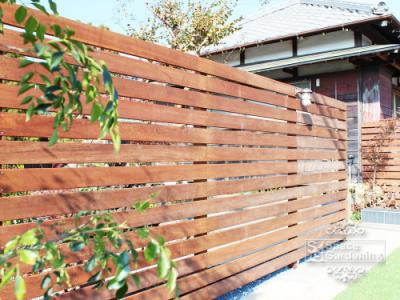目隠し ウッドフェンス ウリン材 目隠し ウッドフェンス ウリン材