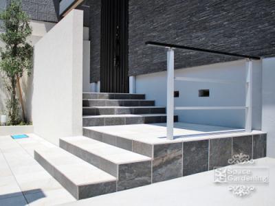 高低差 外構 階段 アプローチ 高低差 外構 階段 アプローチ