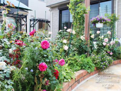 レンガ 花壇 レンガ 花壇