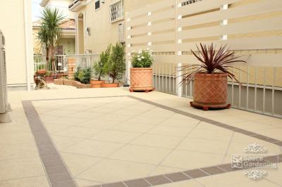 庭 タイルテラス 庭 タイルテラス