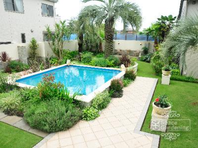 庭 ガーデン デザイン バリ リゾート プール 庭 ガーデン デザイン バリ リゾート プール