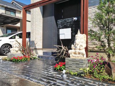 庭 ガーデン デザイン バリ リゾート エントランス アプローチ 庭 ガーデン デザイン バリ リゾート エントランス アプローチ