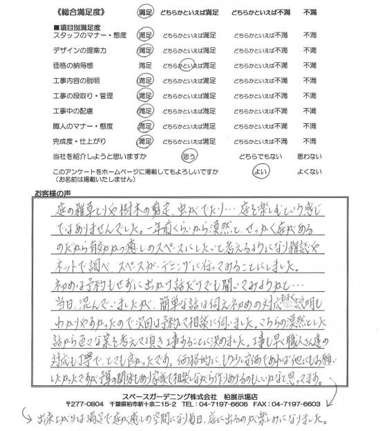 アンケート