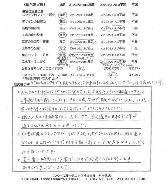 アンケート