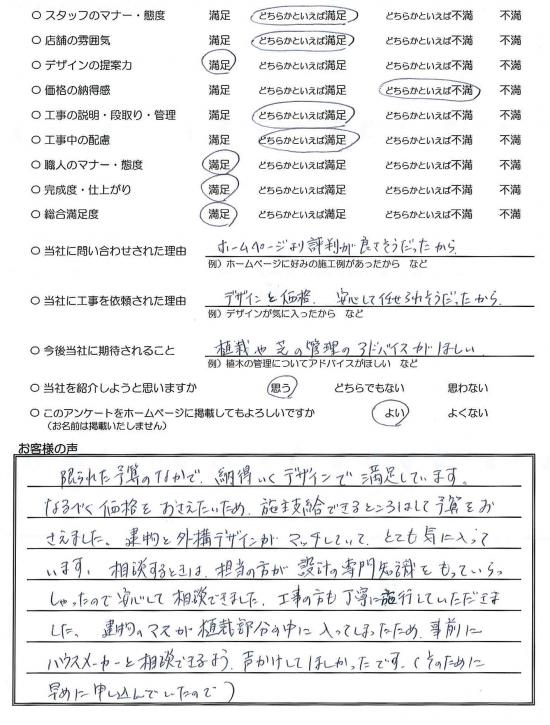 アンケート