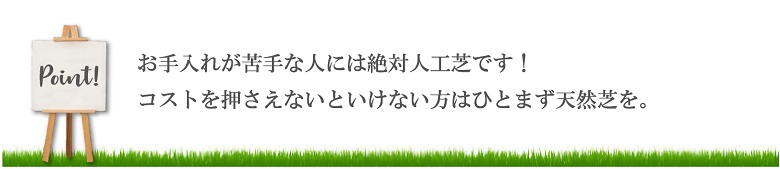 天然芝と人工芝を徹底比較