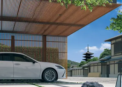たて格子スクリーン